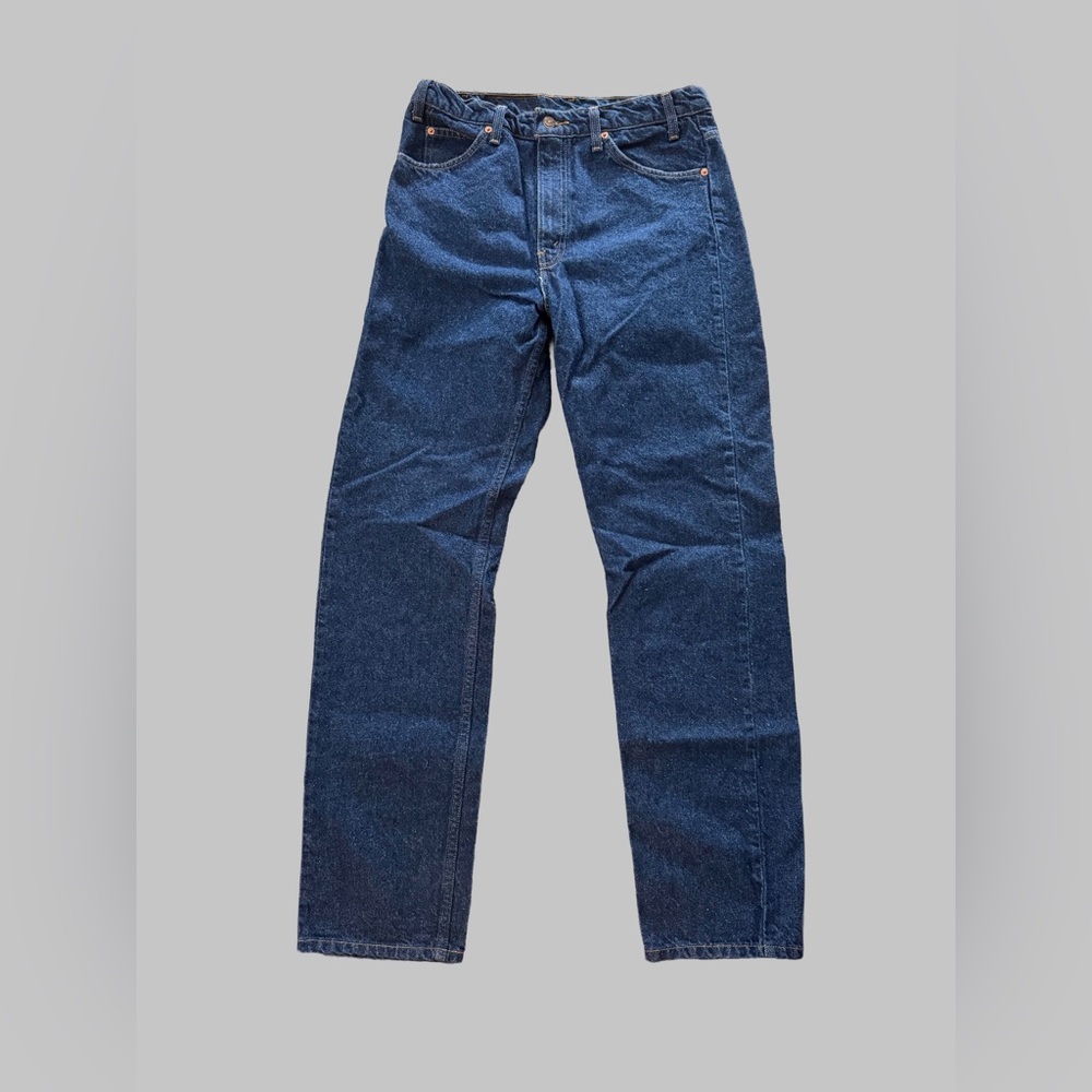 Levi’s 505 Regular Straight Leg Men's Dark Blue Denim Jeans